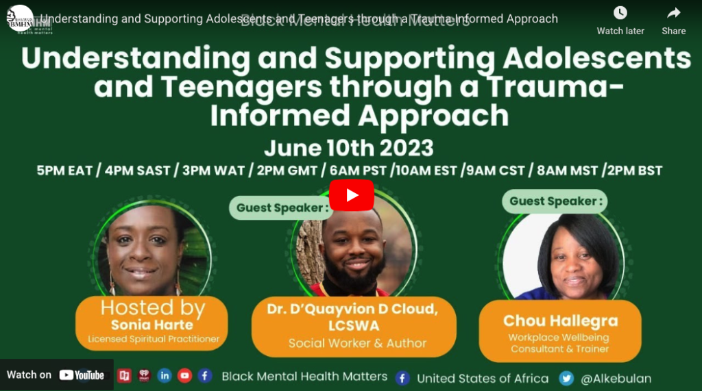 Understanding and Supporting Adolescents and Teenagers through a Trauma-Informed Approach